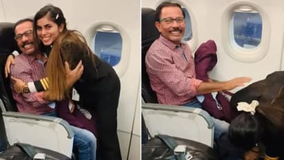 ആനന്ദക്കണ്ണീരില് അച്ഛൻ, അഭിമാനത്തോടെ മകള്; വീഡിയോ