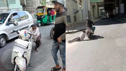 ಬೆಂಗಳೂರಲ್ಲೊಂದು ಹಿಟ್ ಅಂಡ್ ರನ್: ವೃದ್ಧನನ್ನು ದರದರನೆ ಎಳೆದೊಯ್ದ ಬೈಕ್