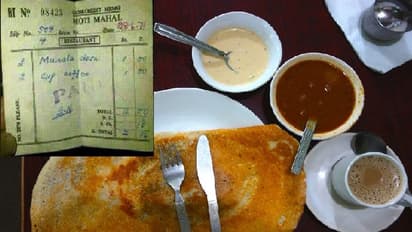 2 மசாலா தோசை மற்றும் 2 காபியின் விலை ரூ.2 தான்… இணையத்தில் வைரலாகும் டெல்லி ஓட்டல் பில்!!