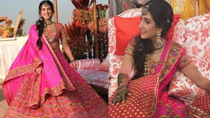  ಅಂಬಾನಿ  ಭಾವಿ ಸೊಸೆ ಕೈಯಲ್ಲಿ ಮದರಂಗಿ ರಂಗು; ಫೋಟೋಗಳು ವೈರಲ್‌