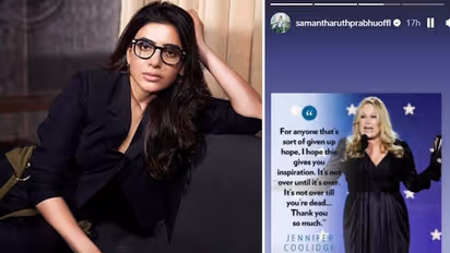 Samantha Ruth Prabhu shares The White Lotus star Jennifer Coolidge's empowering speech