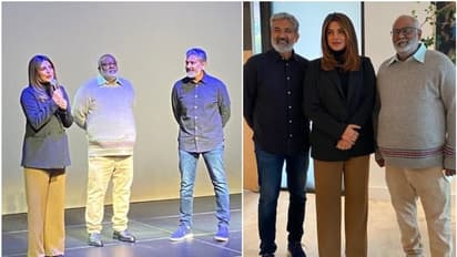 ಈ ಸಿನಿಮಾ ಪಯಣಕ್ಕೆ ನಾನು ಕೊಡುಗೆ ನೀಡ್ತೀನಿ; ರಾಜಮೌಳಿ ಜೊತೆ RRR ವೀಕ್ಷಿಸಿ ಪ್ರಿಯಾಂಕಾ ಚೋಪ್ರಾ ಹೇಳಿಕೆ