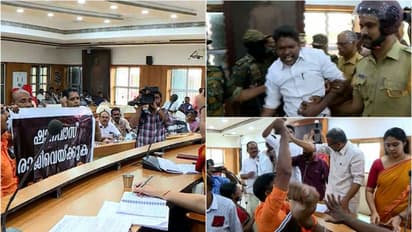 ലഹരികടത്തില് കുറ്റം തെളിഞ്ഞാല് ഷാനവാസിനെതിരെ നടപടിയെന്ന് ആലപ്പുഴനഗരസഭ അധ്യക്ഷ,കൗണ്സില് യോഗത്തില് സംഘര്ഷം