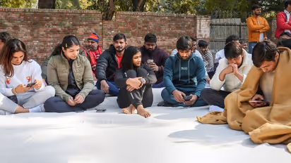 Wrestlers stage protest against WFI President's Brij Bhushan Sharan Singh 'dictatorship'