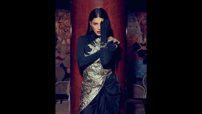 டபுள் சந்தோஷத்தில் கமல் மகள்... ஸ்டைலிஷ் தமிழச்சியாக மாறி  ஸ்ருதிஹாசன் நடத்திய வேறலெவல் போட்டோஷூட் வைரல்