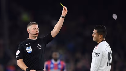 Advantage Arsenal? Fans debate after Man United's Casemiro suspended for crunch Premier League clash