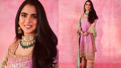 പര്‍പ്പിള്‍- ഗ്രീന്‍ സല്‍വാറില്‍ തിളങ്ങി ഇഷ അംബാനി; ചിത്രങ്ങള്‍ വൈറല്‍ 