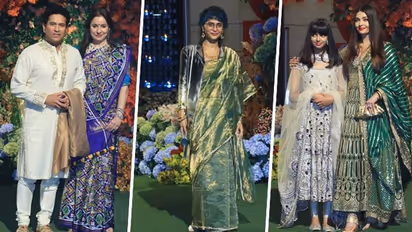 ಅನಂತ್ ಅಂಬಾನಿ ನಿಶ್ಚಿತಾರ್ಥದಲ್ಲಿ  ಮೀಡಿಯಾದಿಂದ ತಪ್ಪಿಸಿಕೊಂಡ ಶಾರುಖ್‌; ಮಗನ ಜೊತೆ ಪೋಸ್‌ ನೀಡಿದ  ಗೌರಿ ಖಾನ್‌