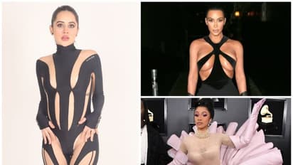 Urfi Javed in Kim Kardashian, Beyonce, Cardi B's favourite brand Mugler; actress wears outfit worth Rs 2 Lakh
