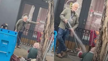 ആര്‍ട്ട് ഗാലറിക്ക് മുന്‍പില്‍ നിരത്തില്‍ കഴിഞ്ഞ വനിതയ്ക്കെതിരെ വാട്ടര്‍ സ്പ്രേ പ്രയോഗം, 71 കാരന്‍ അറസ്റ്റില്‍