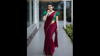 పాల మీగడలా పొంగుతున్న `వీరసింహారెడ్డి` బ్యూటీ అందం.. చీరలో టెంప్ట్ చేస్తున్న హాట్‌ హీరోయిన్‌.. నెట్టింట రచ్చ