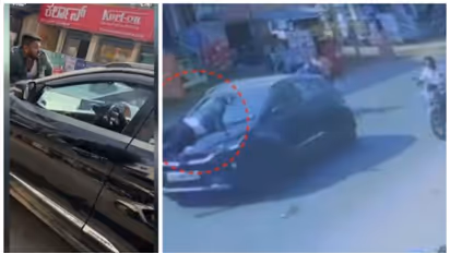 റോഡിൽ തർക്കിച്ച് ബോണറ്റിൽ കയറിയ യുവാവിനെയും വച്ച് കിലോമീറ്ററോളം കാറോടിച്ച് യുവതി, കാർ അടിച്ചുതകർത്തു; അറസ്റ്റ്