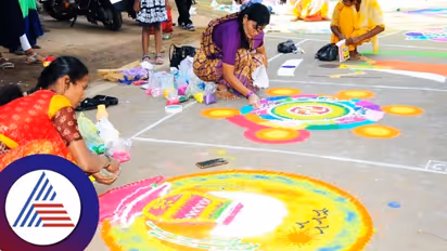 ಬಳ್ಳಾರಿ ಉತ್ಸವಕ್ಕೆ ಕ್ಷಣಗಣನೆ, ಮುಖ್ಯ ಬೀದಿಗಳಲ್ಲಿ ರಂಗೋಲಿ ಚಿತ್ತಾರ