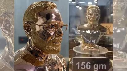 156 గ్రాములతో ప్రధాని మోడీ బంగారు విగ్రహం.. అభిమానం చాటిన సూరత్ వ్యాపారి