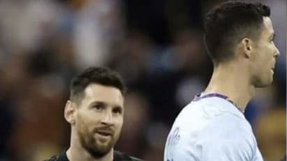 ഒരു ചെറു പുഞ്ചിരിയുമായി റൊണാള്ഡോക്കു നേരെ മെസിയുടെ നോട്ടം; ഏറ്റെടുത്ത് ആരാധകര്