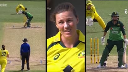 തഹ്ലിയ മഗ്രാത്തിന്റെ പന്ത് നേരിടാതെ നിദ ദര്‍ മാറിനിന്നു; ഔട്ടെന്ന് ഒരു വാദം, അല്ലെന്ന് മറ്റൊരു ഭാഗം- വീഡിയോ