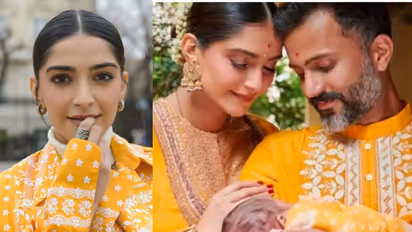 മകന്‍ പിറന്നിട്ട് അഞ്ച് മാസം; 'കോക്കോമെലണ്‍' കേക്ക് മുറിച്ച് ആഘോഷിച്ച് സോനം കപൂര്‍