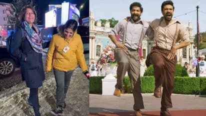 అల్లుడి పాటకు అత్త డాన్స్, నాటు నాటు సాంగ్ కు రామ్ చరణ్ అత్త మాస్ స్టెప్పులు