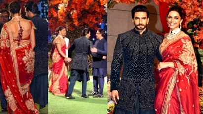 ചുവപ്പില്‍ തിളങ്ങി ദീപിക; സാരിയുടെ വില 1.4 ലക്ഷം രൂപ ! 