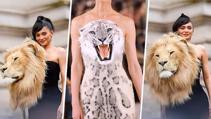 Kylie Jenner gets criticise by PETA, Netizens for flaunting realistic lion head gown at Schiaparelli show
