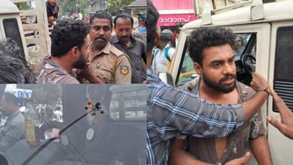 തൃശ്ശൂരിൽ അമിതവേഗത്തിൽ എത്തിയ പിക്കപ്പ് വാൻ പാഞ്ഞുകയറി, ആറുപേർക്ക് പരിക്ക്, ബൈക്കുകളും തകർന്നു