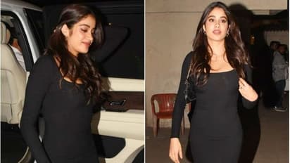 బ్లాక్‌ టైట్‌ ఫిట్‌లో చుట్టు కొలతలు చూపిస్తున్న జాన్వీ.. వరుణ్‌ ధావన్‌ వెడ్డింగ్‌ యానివర్సరీ పార్టీలో హంగామా