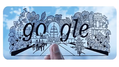 Republic Day 2023: Google Doodle shows elements of parade with intricate artwork; See video