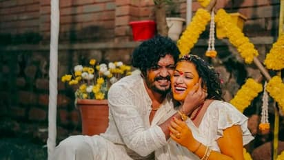 Vasishta simha-Haripriya; ಅರಿಶಿಣ ಶಾಸ್ತ್ರ ಸಂಭ್ರಮದಲ್ಲಿ ಸಿಂಹಪ್ರಿಯಾ, ಇಲ್ಲಿವೆ ಸುಂದರ ಫೋಟೋಗಳು 