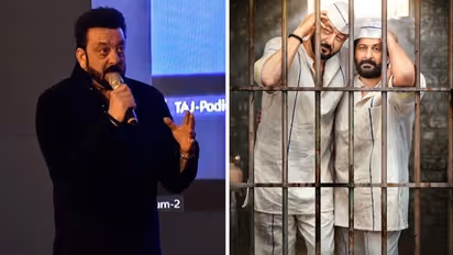 Sanjay Dutt, Arshad Warsi drop new poster of their film; fans hail, 'Munna Bhai circuit ke sath'