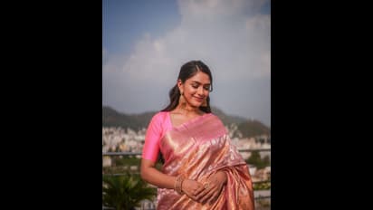 పట్టుచీరలో కట్టిపడేస్తున్న `సీతారామం` బ్యూటీ.. ట్రెడిషనల్‌ వేర్‌లో మృణాల్‌ ఠాకూర్‌ అందం అదరహో.. 