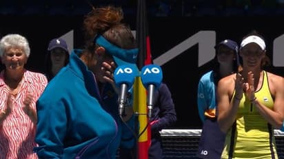 മകന് മുന്നില് ഗ്രാന്സ്ലാം ഫൈനല് കളിക്കാന് കഴിഞ്ഞത് അഭിമാനം; കണ്ണീരണിഞ്ഞ് സാനിയ-വീഡിയോ