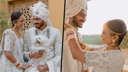 Fans shower love and wishes as cricketer Axar Patel ties the knot with Meha Patel