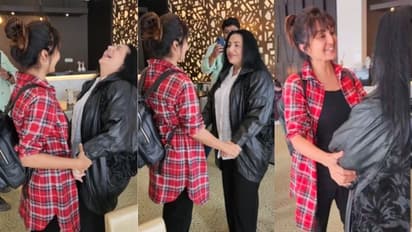 'മാമ'യെ വീണ്ടും കണ്ട സന്തോഷത്തിൽ മഞ്ജു വാര്യർ; കെട്ടിപ്പിടിച്ചും ഉമ്മവച്ചും താരം, വീഡിയോ