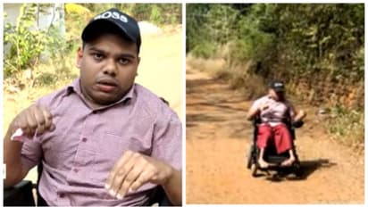 'രണ്ട് തവണ വീണു പരിക്കേറ്റു, ഈ റോഡൊന്ന് ശരിയാക്കി തരുമോ?' അധികൃതരോട് കേണപേക്ഷിച്ച് ഭിന്നശേഷിക്കാരനായ നൗഫൽ