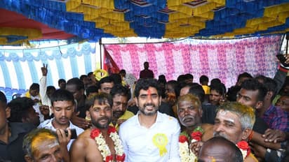 యువగళం: 59 కిలో మీటర్ల పాదయాత్ర పూర్తి చేసిన నారా లోకేశ్