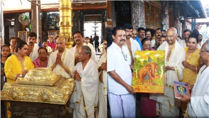 ഗുരുവായൂർ ക്ഷേത്ര ദർശനം നടത്തി മുൻ രാഷ്ട്രപതി രാംനാഥ് കോവിന്ദും കുടുംബവും 