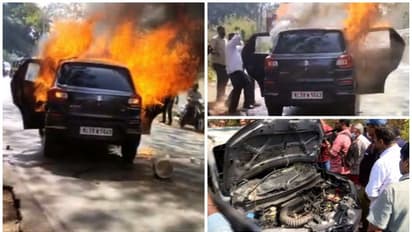 കണ്ണൂരിൽ ഓടുന്ന കാറിന് തീപിടിച്ചു, ഗർഭിണിയടക്കം രണ്ട് പേർ വെന്തുമരിച്ചു, നാല് പേർ രക്ഷപ്പെട്ടു