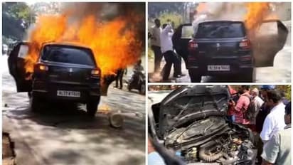 విషాదం : కారులో మంటలు చెలరేగి, గర్భిణి సహా ఇద్దరు వ్యక్తులు సజీవదహనం..