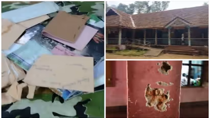 സ്കൂളിൽ അക്രമികളുടെ അഴിഞ്ഞാട്ടം, പാത്രങ്ങൾ വലിച്ചെറിഞ്ഞു, ഓഫീസ് കുത്തിത്തുറന്ന് ലാപ്ടോപ്പ് മോഷ്ടിച്ചു