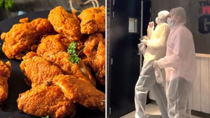 'ഫ്രീ' ആയി ഫ്രൈഡ് ചിക്കൻ കഴിക്കാനൊരു 'തരികിട' മാർഗം; വീഡിയോ