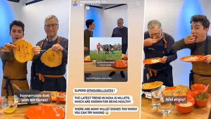 'Superb...': PM Modi praises Bill Gates for trying to make rotis, asks him to try millet as well