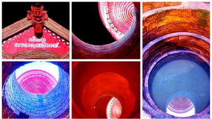 ജലത്തിലും ആകാശത്തും ഒരേസമയം പ്രത്യക്ഷയായി അമ്മത്തെയ്യം, ഇതാ ഭ്രമിപ്പിക്കും മായക്കാഴ്‍ച!