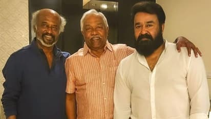 ഒരുമിച്ച് സ്ക്രീനില്‍ എത്തുംമുന്‍പ്; മോഹന്‍ലാലുമായി സൗഹൃദം പുതുക്കി രജനികാന്ത്