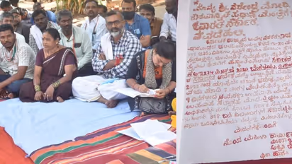 7 ತಿಂಗಳ ಸಂಬಳ, ಮರು ನೇಮಕಕ್ಕೆ ಆಗ್ರಹಿಸಿ, ಪ್ರಧಾನಿ ಸಿಎಂಗೆ ರಕ್ತದಲ್ಲಿ ಪತ್ರ