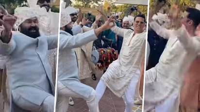 Malayalam superstar Mohanlal performs bhangra with Akshay Kumar; fans love their energy-WATCH
