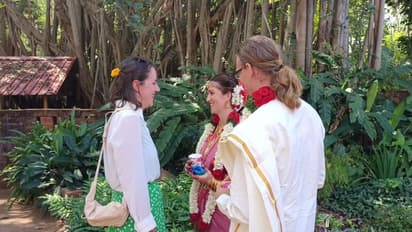 மொழி மீது கொண்ட ஈர்ப்பால் தமிழ் முறைப்படி திருமணம் செய்துகொண்ட வெளிநாட்டு தம்பதி