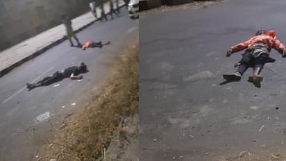 ಹೆದ್ದಾರಿಯಲ್ಲಿ ಬೈಕ್ಗೆ ಗುದ್ದಿದ ಅಪರಿಚಿತ ವಾಹನ: ದಿಕ್ಕಾಪಾಲಾಗಿ ಬಿದ್ದ ಯುವಕರ ಮೃತದೇಹಗಳು