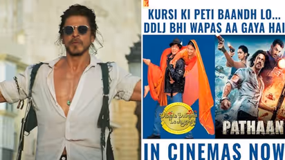 DDLJ re-released in Valentines Week, SRK humorous reaction to Pathaan competing with Raj is priceless
