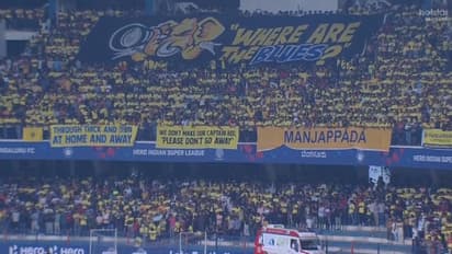 കൊച്ചിയില്‍ കളിക്കുന്നത് പോലെ! ബംഗളൂരുവിന്റെ ഹോംഗ്രൗണ്ട് മഞ്ഞക്കടലാക്കി മഞ്ഞപ്പട ആരാധകര്‍- വീഡിയോ