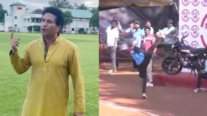 క్రికెట్ బాల్తో ఫుట్బాల్ ఆడి క్యాచ్ పట్టిన ఫీల్డర్... సచిన్ టెండూల్కర్ రియాక్షన్ ఏంటంటే...